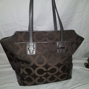 Dark gray coach bag
